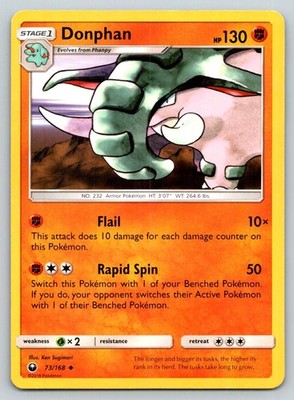 DONPHAN 73/168 UC CELESTIAL STORM POKEMON MP SUGIMORI