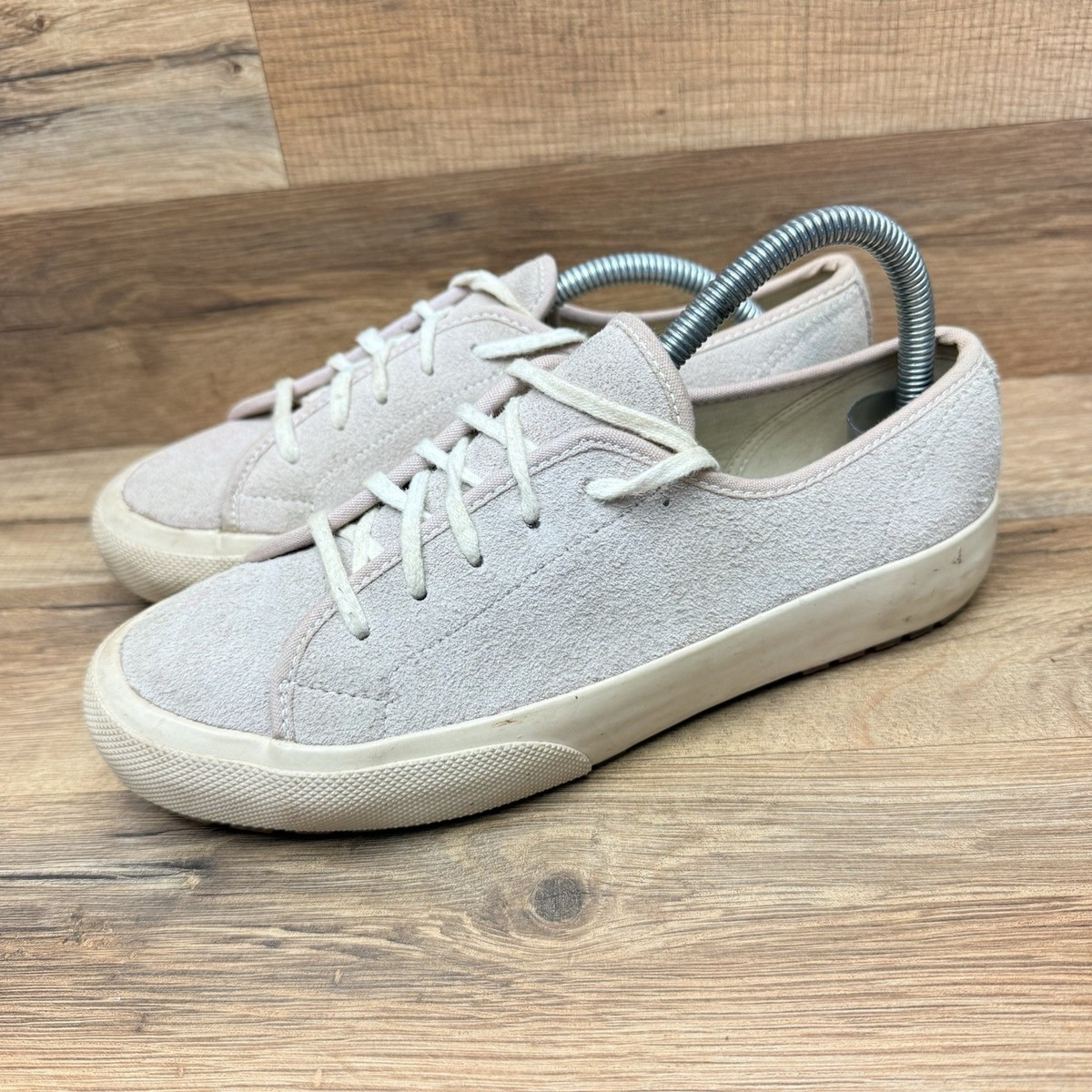Vintage GAP Authentic Footwear Womens Pink Size 7M Suede Lace Up Sneakers