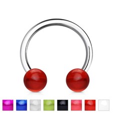 316L Surgical Stainless Steel Circular Barbel...
