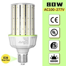 80W LED Corn Light Bulbs,E39 Mogul Base For Commercial  Industrial Lighting 6k
