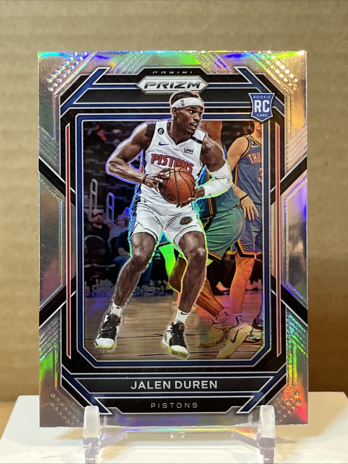 2022-23 Panini Prizm Jalen Duren Silver Prizm Rookie RC Detroit Pistons #239