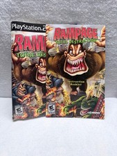 Rampage Total Destruction Sony PlayStation 2 Art Insert/Game Manual Used No Game