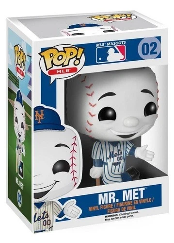 VAULTED Funko Pop! MLB: Mr. Met #02 (New York Mets Mascot) Vinyl Figure