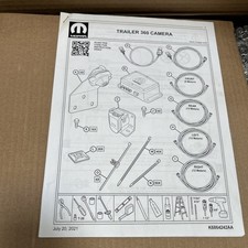Mopar Trailer 360 View Camera Kit 1500 2500 3500 Brand New