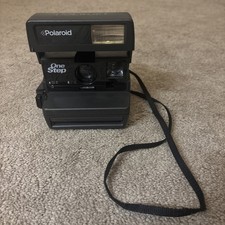 Polaroid One Step 600 Film Instant Camera w Flash Untested Vintage