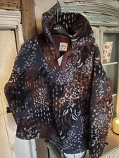 New Ladies Fatface Thick Fleece Parker Print Size Small Fit 36-38” Chest 12/14