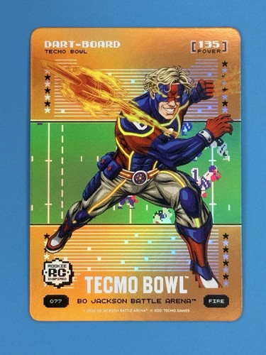 2026 Bo Jackson Battle Arena Tecmo #O77 Dart-Board Orange Battlefoil