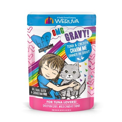 B.F.F. OMG - Best Feline Friend Oh My Gravy! Tuna & Chicken Charm Me with Tun...