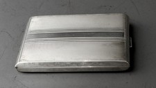 Friedrich K&ouml;dler Zigarettenetui &nbsp;835er Silber, 121&nbsp;g, innen graviert #3952