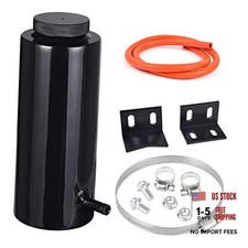 Coolant Overflow Tank, Radiator Overflow Bottle 800ml Aluminum Universal Black