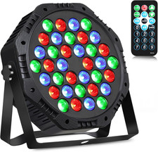 RGB Rechargeable LED Par Can Lights with Remote  DMX for Events  Weddings