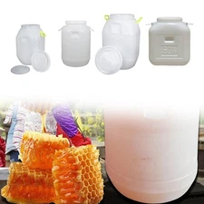 Water Barrel with Lid with Handles with Wide Opening Thickened Hdpe Food Storage