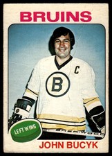1975-76 O-Pee-Chee *C* Johnny Bucyk Boston Bruins #9