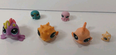 LITTLEST PET SHOP LPS LOT Of 6 Stan 2-67 Duffster 68 Goldflutter Minis Octopus 