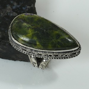 Stichtite Jasper Gemstone Antique Design Ring Jewelry Gift US Size-8.25 AR 63576