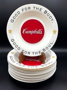 Vintage Campbell Soup Bowls 8.5” - Arcopal France - Set of 12