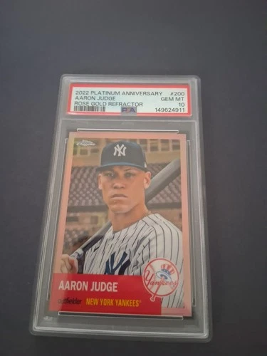 Aaron Judge Topps Chrome Platinum Rose Gold /75 Psa 10 Pop 5 Mvp Yankees