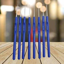 8 Pcs Ergonomic Stainless Steel Crochet Hooks Knitting Sticks for Creative