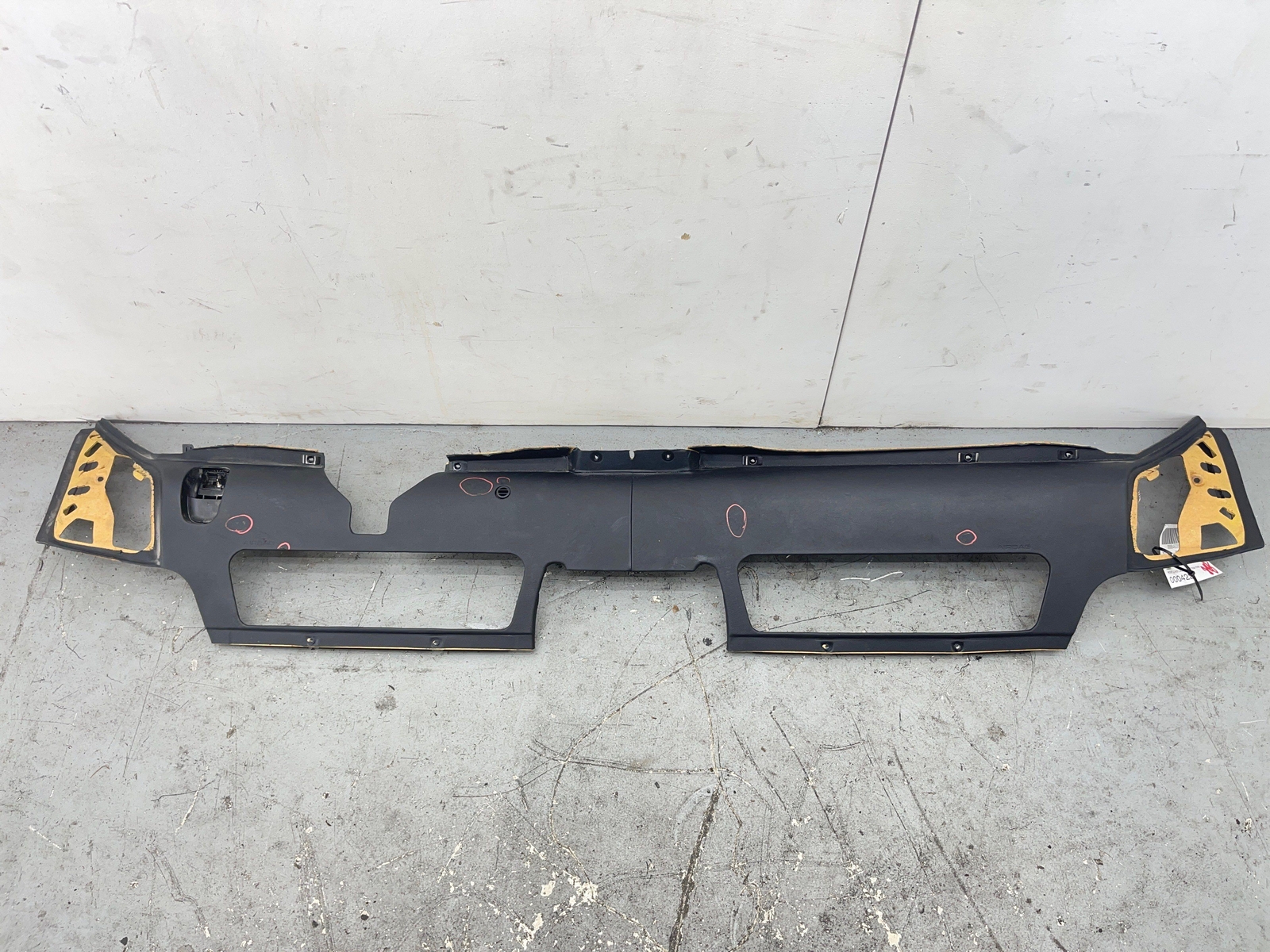 2020-2023 MCLAREN GT FRONT LOWER DASHBOARD TRIM PANEL COVER BLACK LEATHER OEM