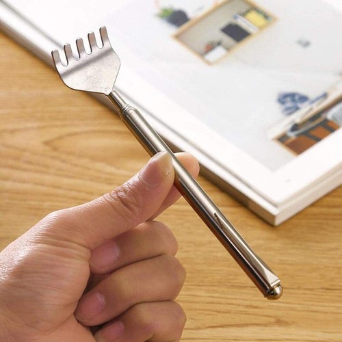 Extendable Telescopic Back Scratcher Metal Hand Claw Massager Tool with Pocket C - Picture 6 of 6