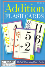 Addition Flash Cards Age 3 Up NEW Learn 46 Self Check Cards Big 5.5 x4 eeboo