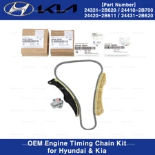 243212B620 Set GENUINE Engine Timing Chain Kit for Hyundai Kia 1.6L 2012 - 2021