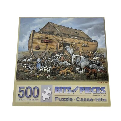 Bits And Pieces  'Noah's Ark' by Ruane Manning  18'' x 24''  500 Pieces Sealed
