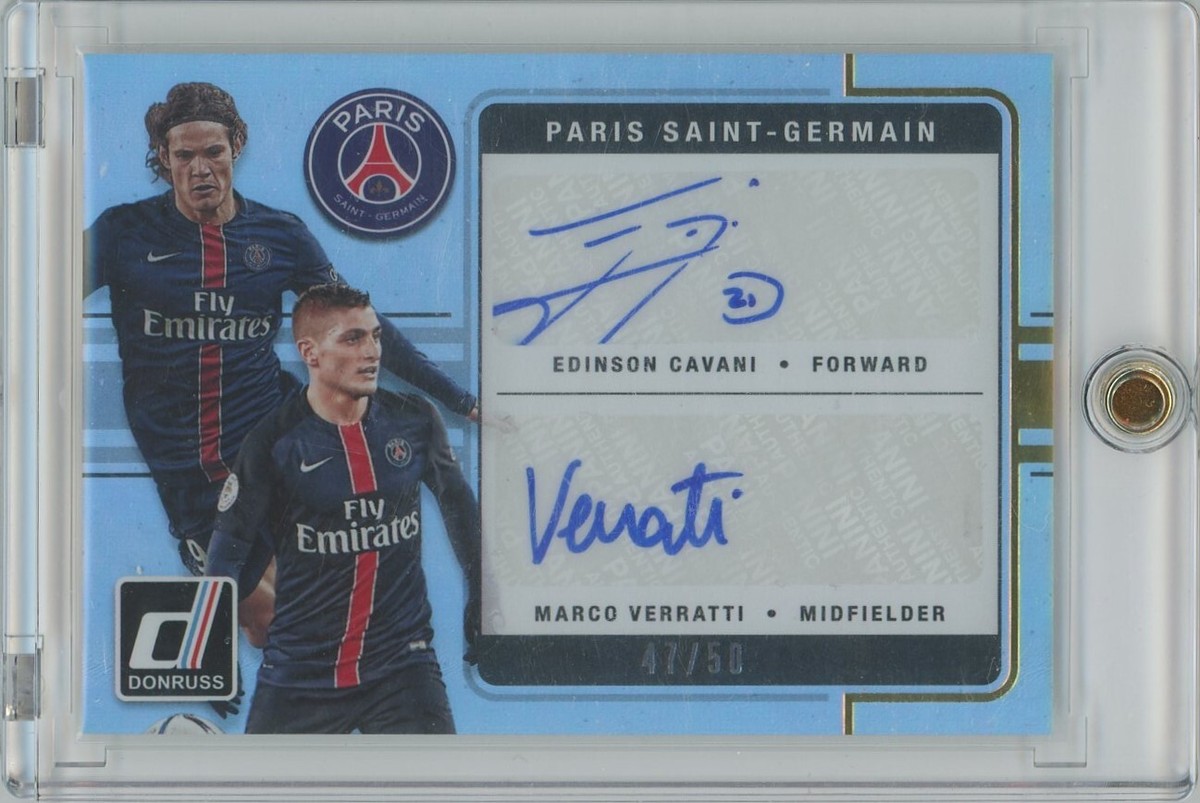 2016-17 Donruss Soccer #D-PSG Cavani/Veratti Dual Autograph /50 | eBay