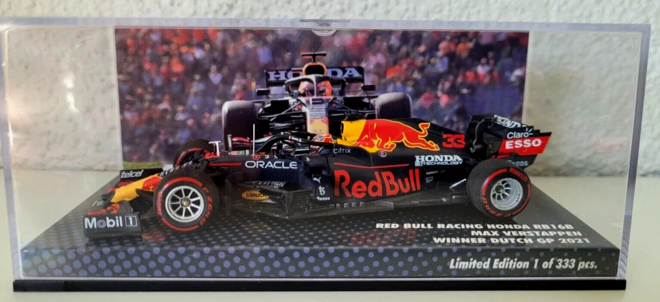 MINICHAMPS  1:43  M. VERSTAPPEN   RB HONDA RB16B  WINNER DUTCH GP. 2021 333 pcs. - Bild 3 von 3