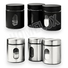Kitchen Storage Canister TEA COFFEE SUGAR Jars Pots Containers Caddy Set of 3