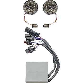 CUSTOM DYNAMICS SMART Amber/Red LED 1157 Bullet Turn Signals w Controller