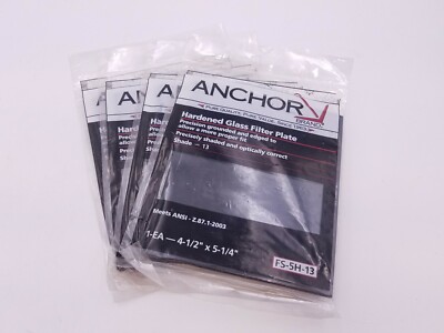NEW Anchor FS-5H-9 Hardened Glass Filter Plate Shade 9 4-1//2/"x 5-1//4/" Free Ship