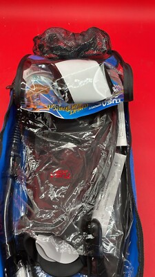 TUSA Sport Adult Powerview Mask, Dry Snorkel, and Fins Travel Set Large