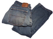 Signature LEVI STRAUSS GOLD MENS STRAIGHT JEANS Destroyed Med WASH 36/32 S2