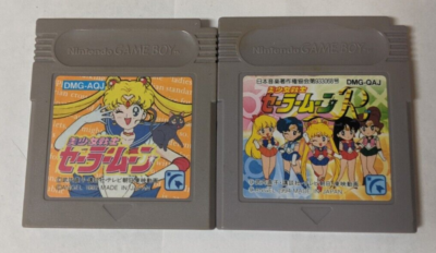 Nintendo Game Boy Japanese Lot of 2 - Sailor Moon & Sailor Moon R