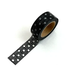 Black Sketch Polka Dot Washi Tape Scrapbooking  Journal Planners Cardmaking
