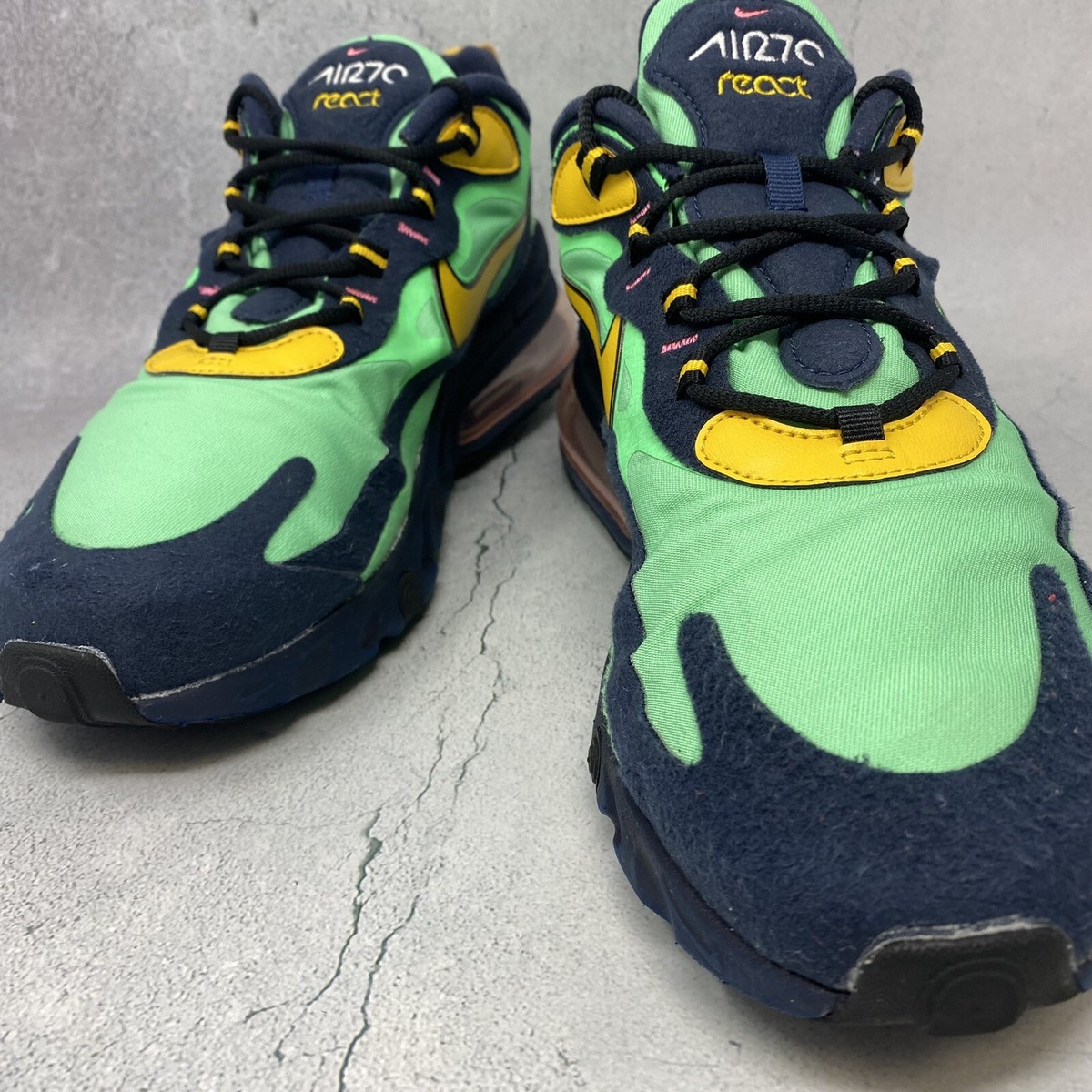 Nike Air Max 270 React Running Shoes AO4971-300 Electro 