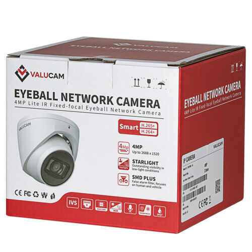 Dahua OEM Starlight 4MP Wizsense IR IP Camera POE outdoor Mic IP67 Dome wdr lot - Picture 10 of 27