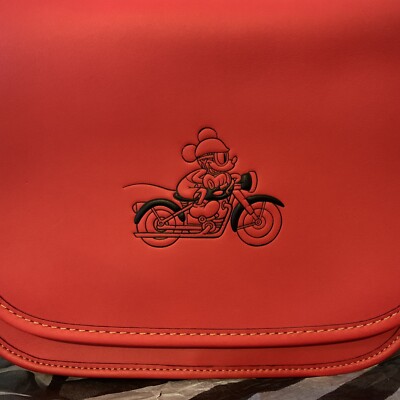 Disney X Coach Motorcycle Mickey Crossbody Patricia Leather F59359