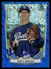 2014 Bowman Chrome Mini Blue Matt Wisler 031/250 San Diego Padres #BM-SDP4