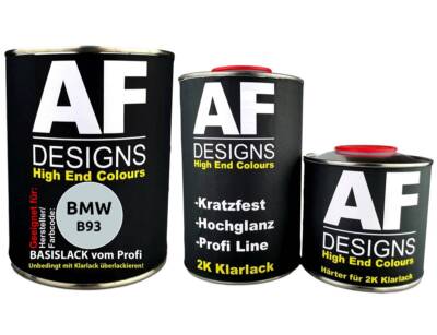 FÜR BMW B93 Ionic Silver Metallic 2,5L Autolack Set Klarlack Härter
