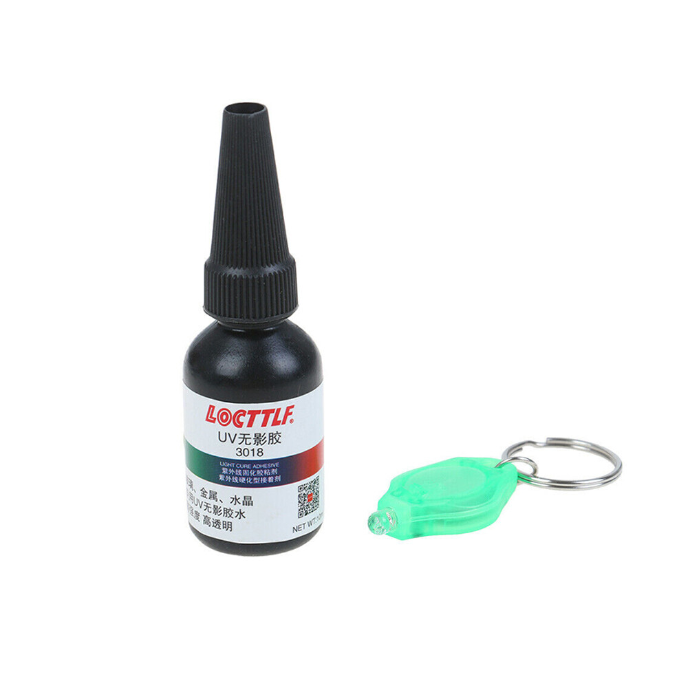 UV Glue With Lamp Curing Adhesive Liquid Glue Crystal Glass Repair Tool Kit