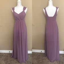 BHLDN Anthropologie Hitherto Bridesmaid Dress Lavender Purple Size 0