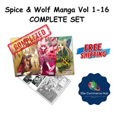 Spice Wolf Manga, Volume 1-16, COMPLETE SET, Isuna Hasekura, English Version.