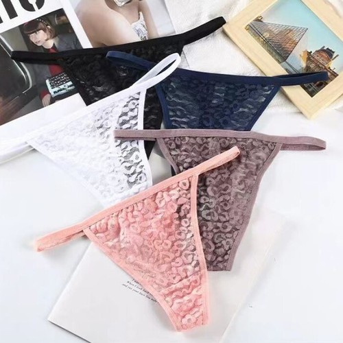 5er-Pack Menge sexy durchsichtige Damenhöschen Tangas G-String Unterwäsche Slip - Bild 4 von 22