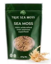 Natural Sea Moss RAW | 100% Wildcrafted Irish Seamoss Superfood | Organic Vegan