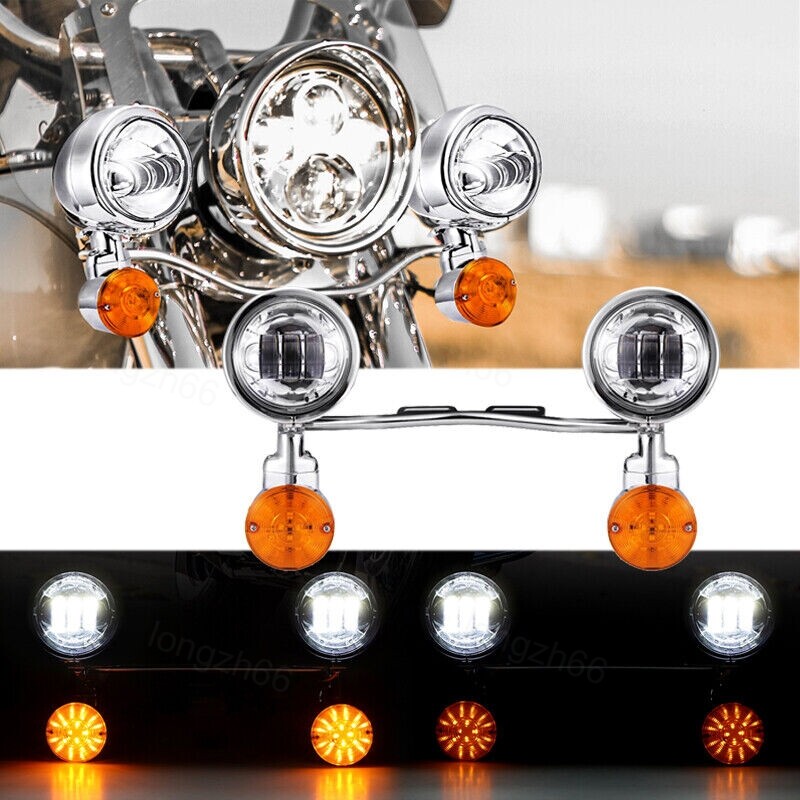 Passing LED Turn Signals Light Bar For Yamaha Road Star XV 1600 1700