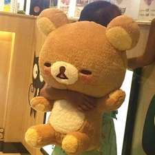 55 Giant Rilakkuma Bear Plush Toys Life Size Relax Bear Pillow Dolls Soft