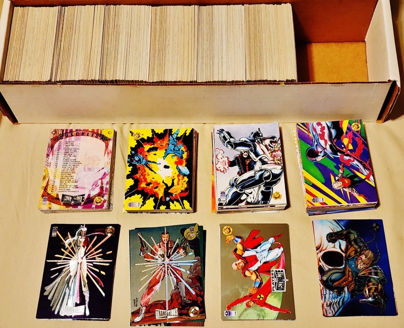7 x 1993 Deathmate Complete Trading Card Sets, 110 Cards Each + 13 Inserts