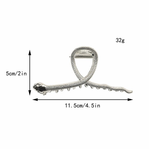 Kreuz Metall Haarkrallen Clip Schlangenform Hai Clip Rose Blume Mode Haarspange - Bild 4 von 14
